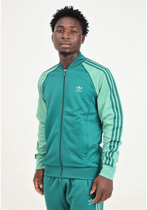 Felpa con zip adicolor Classics SST verde da uomo ADIDAS ORIGINALS | IY8731.